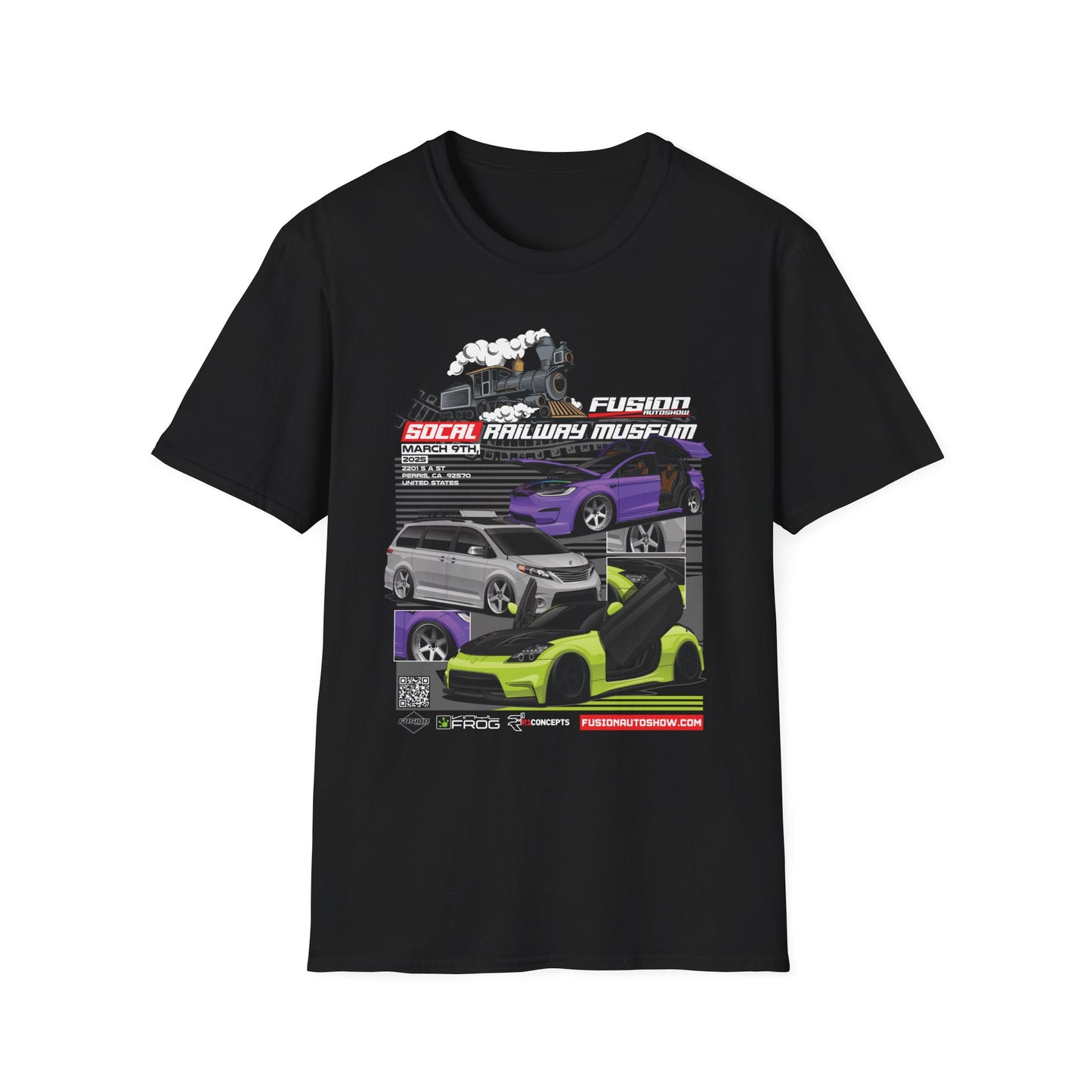 Fusion Auto Show SoCal Railway Event Shirt 2025