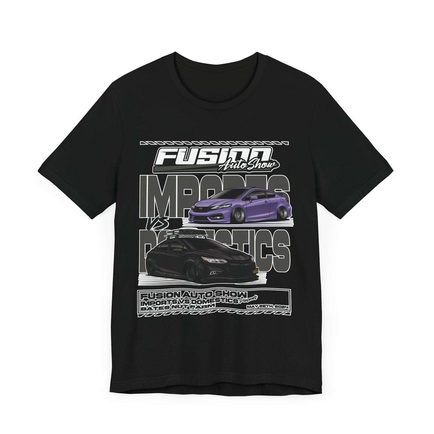 Fusion Auto Show Bates Nut Farm 2024 Event Shirt