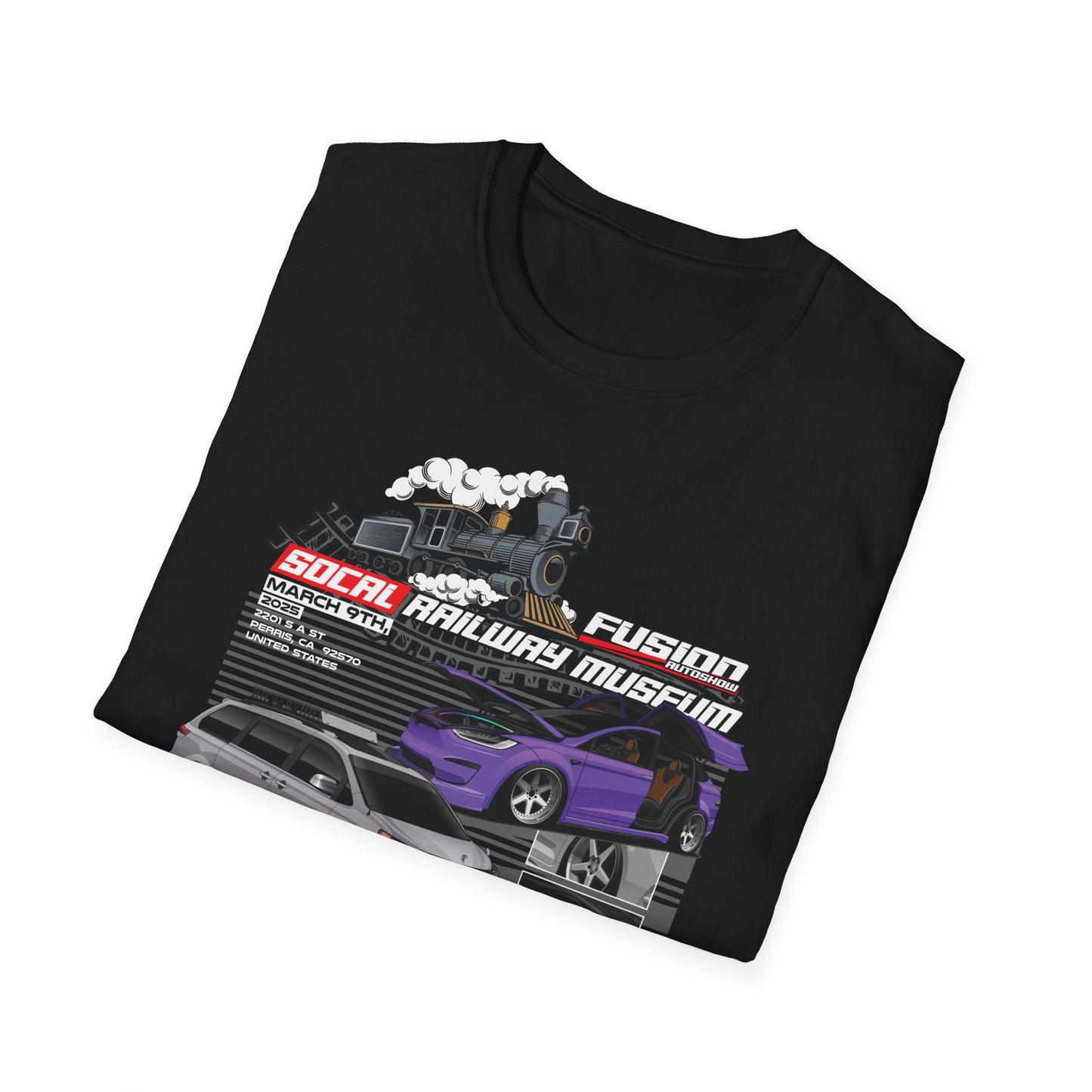 Fusion Auto Show SoCal Railway Event Shirt 2025