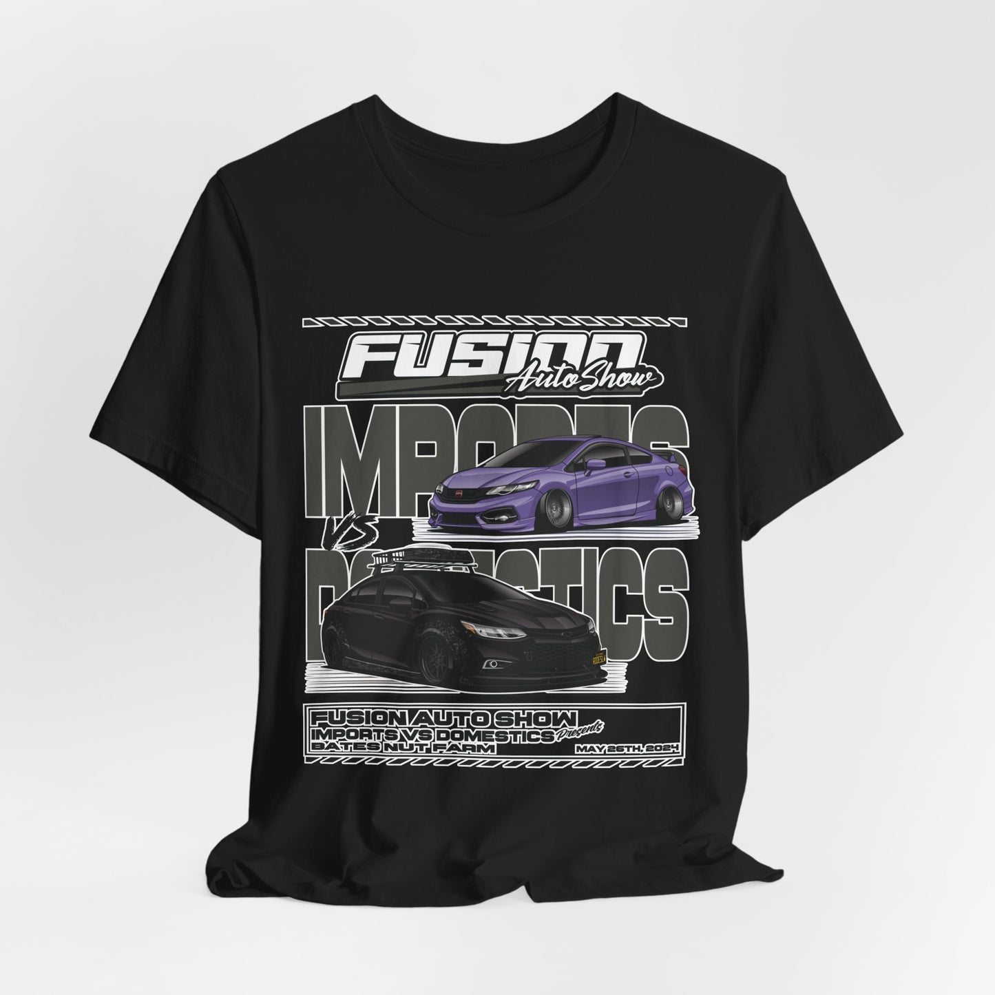 Fusion Auto Show Bates Nut Farm 2024 Event Shirt