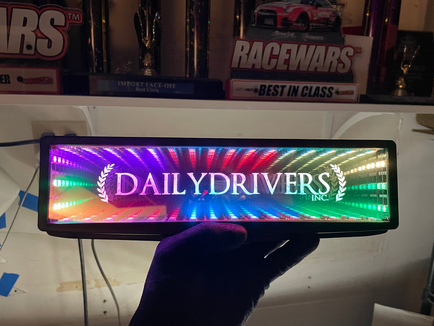 CUSTOM ENGRAVED INFINITY REAR VIEW MIRROR