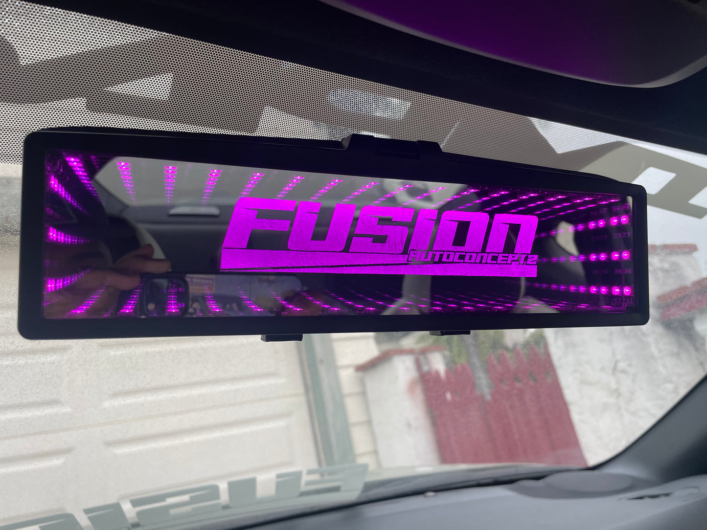 CUSTOM ENGRAVED INFINITY REAR VIEW MIRROR