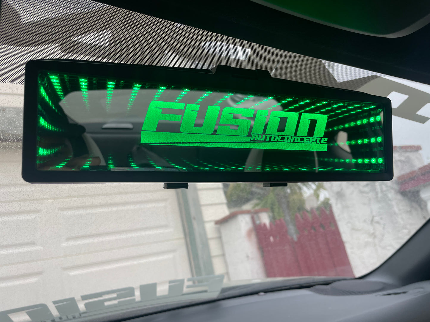 CUSTOM ENGRAVED INFINITY REAR VIEW MIRROR