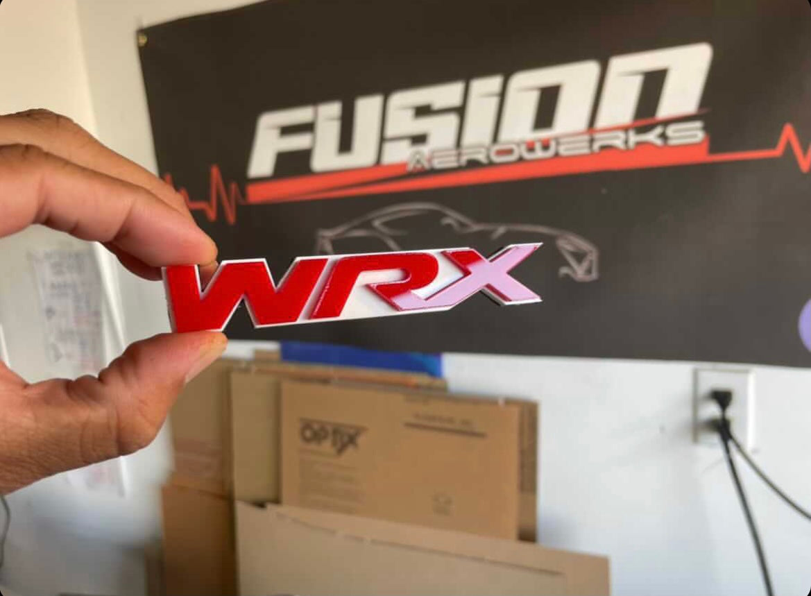 ACRYLIC WRX EMBLEM