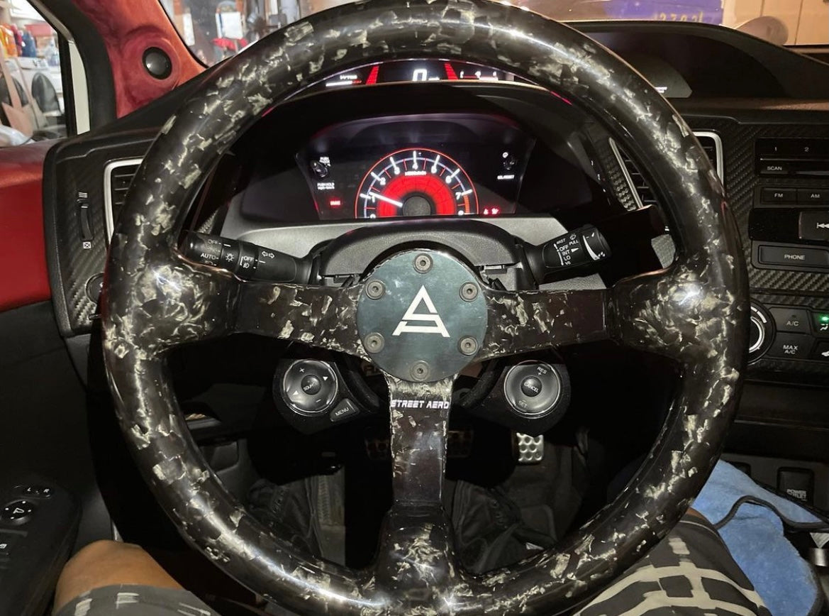 9th/10th Civic STEERING WHEEL BUTTON RELOCATION